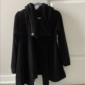 Cuddl Duds Velour Asymmetrical Cardigan